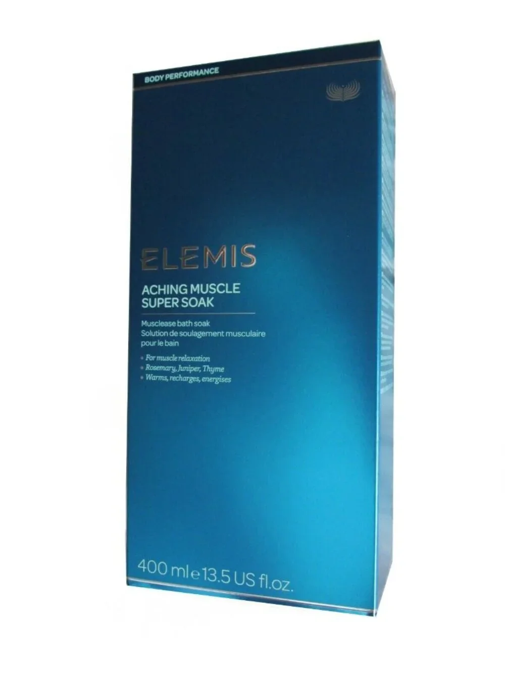 Elemis Aching Muscle Super Soak Bath 13.5 oz / 400 ml Expirtn Date 2028 New Box